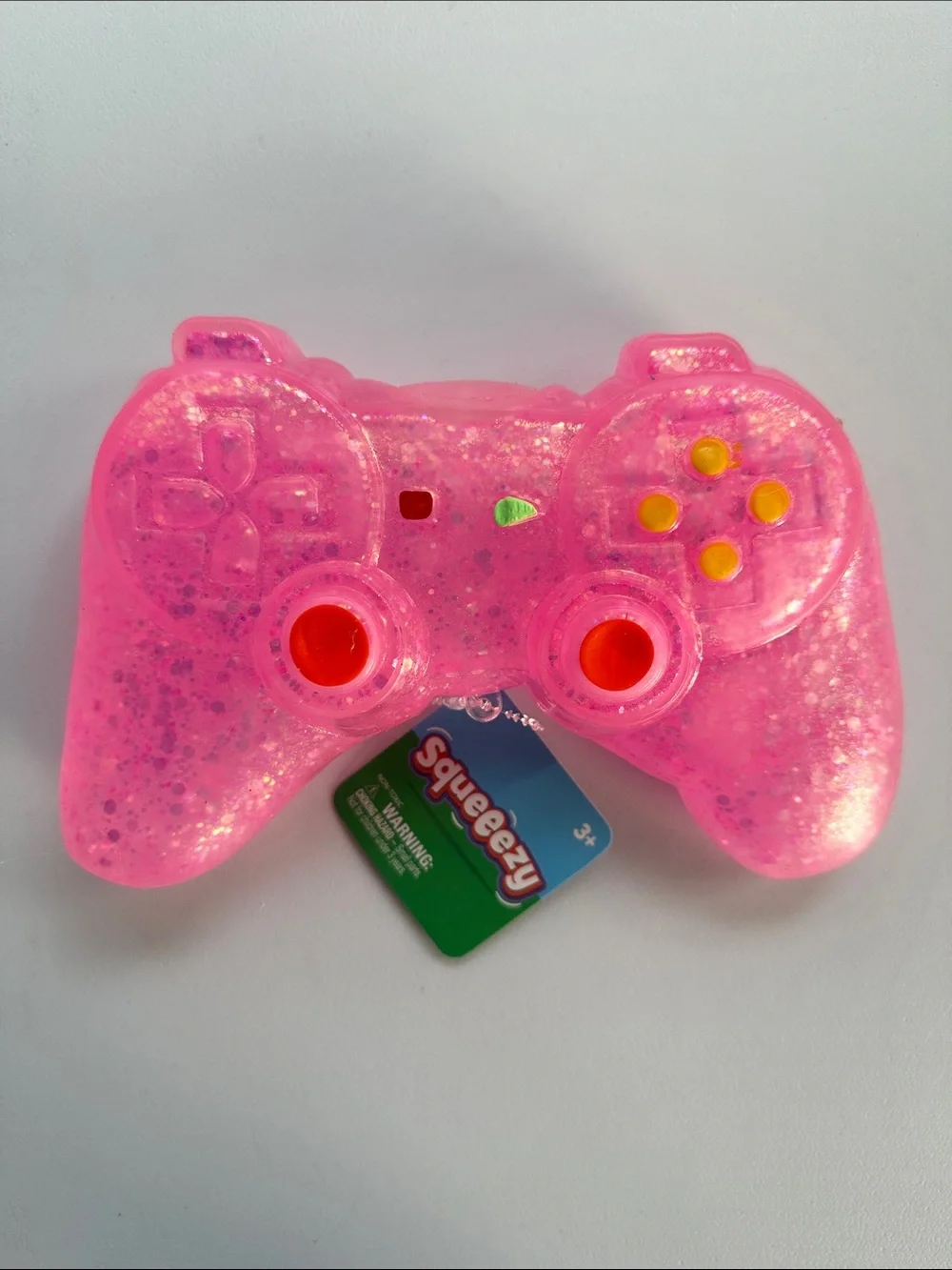 Squeeezy Pink Glitter Game Controller Squeezy Sensory Fidget Toy Toymendous